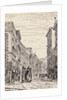 Pedestrians and Trolley Car on Chilean Street by Anonymous