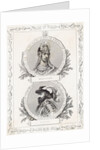 Portraits of Montezuma and Cortez in Costumes by Anonymous