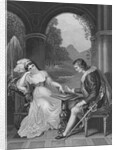 Man and Woman Concentrating on Game of Draughts by Anonymous