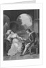 Man and Woman Concentrating on Game of Draughts by Anonymous