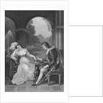Man and Woman Concentrating on Game of Draughts by Anonymous