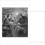 People Reading Together at Table by Anonymous