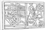 Sketches Showing Early Weaving Process by Anonymous