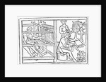 Sketches Showing Early Weaving Process by Anonymous