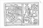 Sketches Showing Early Weaving Process by Anonymous