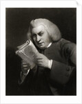 Samuel Johnson Reading Book by Anonymous