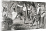 Jubilant French Neighbors Enjoying Dance with Native Americans by Anonymous