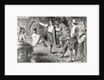 Jubilant French Neighbors Enjoying Dance with Native Americans by Anonymous