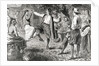 Jubilant French Neighbors Enjoying Dance with Native Americans by Anonymous