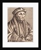 Illustration of Scholar Erasmus Desiderius with Book in Hand by Anonymous