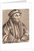Illustration of Scholar Erasmus Desiderius with Book in Hand by Anonymous