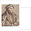 Illustration of Scholar Erasmus Desiderius with Book in Hand by Anonymous