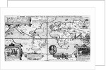 Map Showing Sir Francis Drake's Course Around World by Anonymous