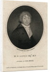 Portrait of English Novelist Matthew Gregory Lewis Author of The Monk by Anonymous