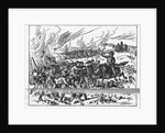 Stonewall Jackson in Battle Scene "Standing Like A Stone Wall" by Anonymous