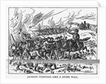 Stonewall Jackson in Battle Scene "Standing Like A Stone Wall" by Anonymous