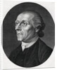 Oval Portrait of John Protestant Caspar Lavater by Anonymous