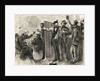 Illustration of Men Drinking in Bar by Anonymous
