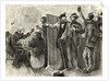Illustration of Men Drinking in Bar by Anonymous