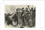 Illustration of Men Drinking in Bar by Anonymous