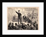 Man Speaking to Crowd About Temperance by Anonymous