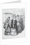 Drawing of Women Crusaders Marching in Street by Anonymous