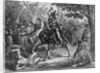 Tecumseh Fighting on Horseback for the British by Anonymous
