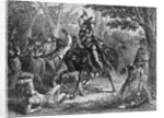 Tecumseh Fighting on Horseback for the British by Anonymous