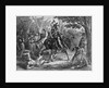 Tecumseh Fighting on Horseback for the British by Anonymous