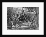 Tecumseh Fighting on Horseback for the British by Anonymous
