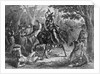 Tecumseh Fighting on Horseback for the British by Anonymous