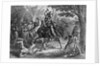 Tecumseh Fighting on Horseback for the British by Anonymous