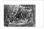 Tecumseh Fighting on Horseback for the British by Anonymous