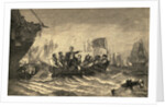 Commodore Perry at Battle of Lake Erie by Anonymous