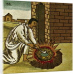 Gold Object Being Polished by Anonymous