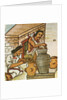 Illustration of Aztecs Storing Amaranth from the Florentine Codex by Anonymous