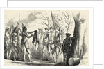 Print of James Oglethorpe Talking with Tomochichi by Anonymous