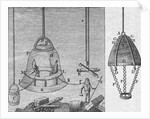 Illustration of Triewald's Diving Bell by Anonymous