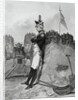 Drawing of Alexander Hamilton Waiting in Fort by Anonymous