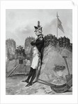 Drawing of Alexander Hamilton Waiting in Fort by Anonymous