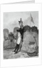 Drawing of Alexander Hamilton Waiting in Fort by Anonymous