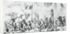 Illustration of Soldiers and Rebels Fighting in Street by Anonymous