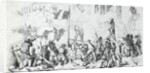 Illustration of Soldiers and Rebels Fighting in Street by Anonymous
