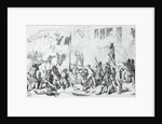 Illustration of Soldiers and Rebels Fighting in Street by Anonymous
