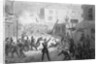 Drawing of French Revolution in City by Anonymous