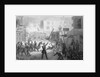 Drawing of French Revolution in City by Anonymous