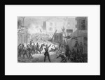 Drawing of French Revolution in City by Anonymous