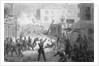 Drawing of French Revolution in City by Anonymous