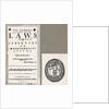 The General Laws and Liberties of the Massachusetts Colony by Anonymous