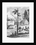 Homes Along River in Early New York by Anonymous
